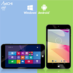 B&Sパートナーズ AzICHI AWOS-0701 スペック Windows 8.1とAndroid 4.4